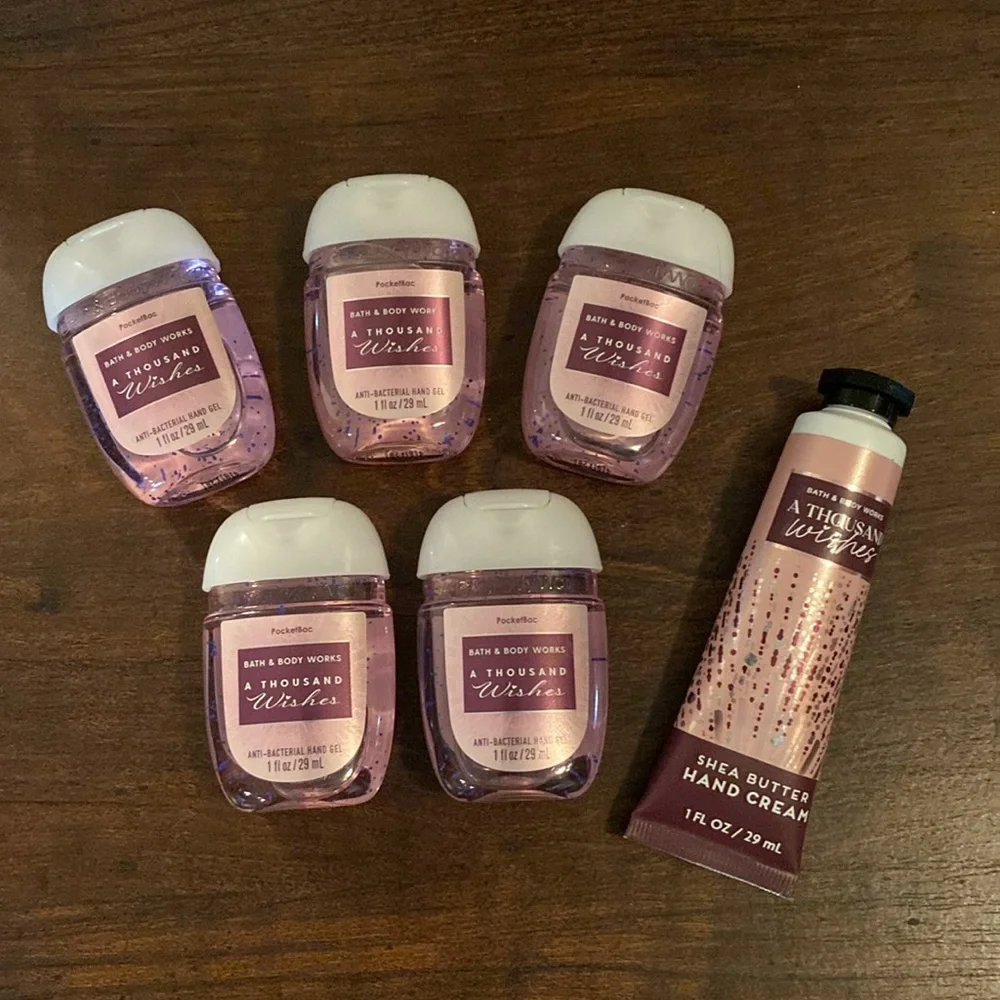 Bath & Body Works A Thousand Wishes PocketBac and Hand Cream Bundle
